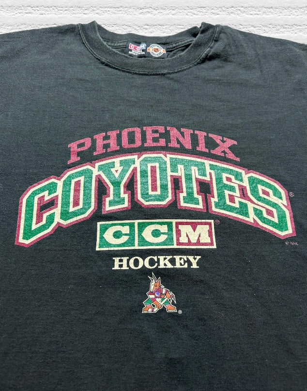 Vintage 90s Phoenix Coyotes CCM Center Ice T-Shirt