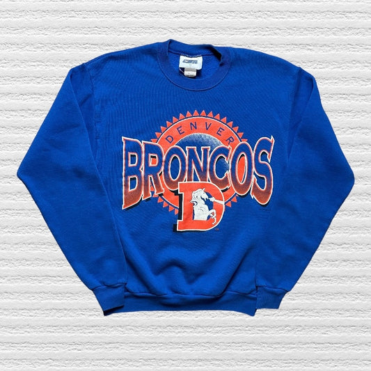 Vintage 90s Denver Broncos Old Logo Crewneck Sweater (M)