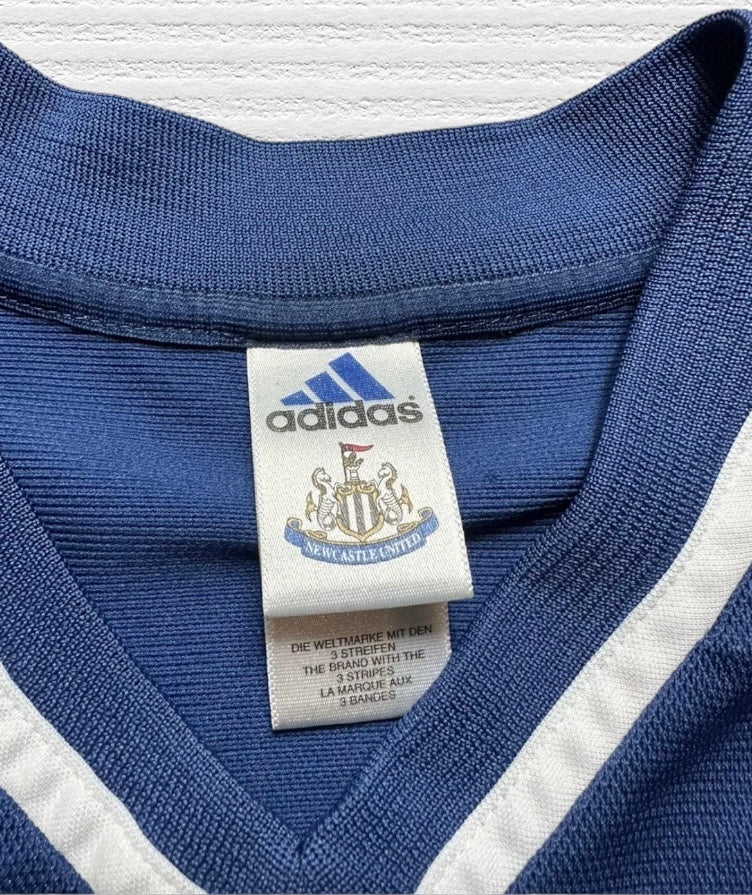 Newcastle United 2001-02 Away Soccer / Football Jersey by Adidas Size Large