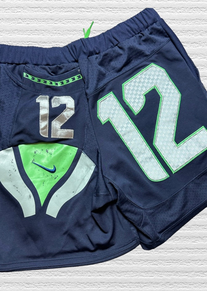 Seattle Seahawks Reworked Jersey Shorts Size XL