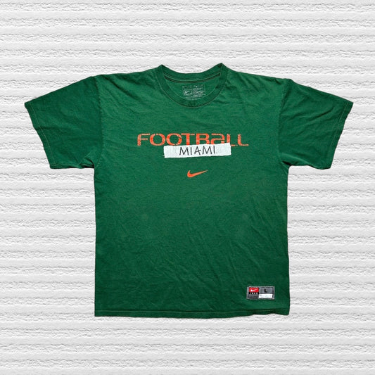 University of Miami Football Vintage Nike T-Shirt (L)