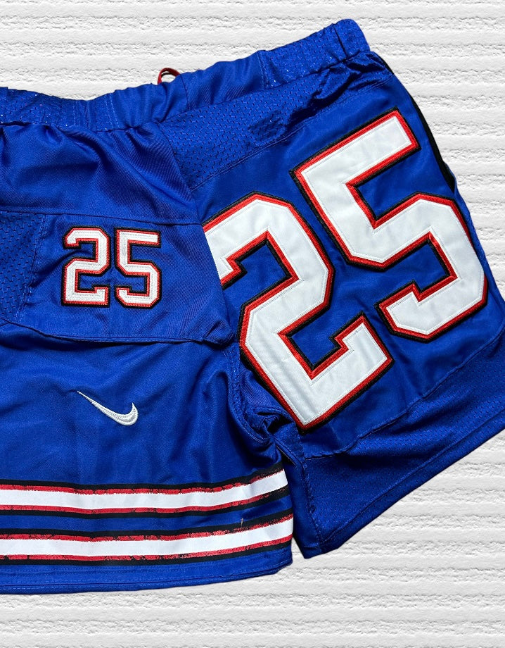 Buffalo Bills Reworked Jersey Shorts Size Large