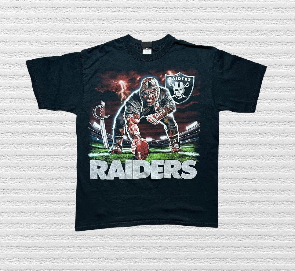 Vintage 90s Oakland Raiders T-Shirt Size Large (L)