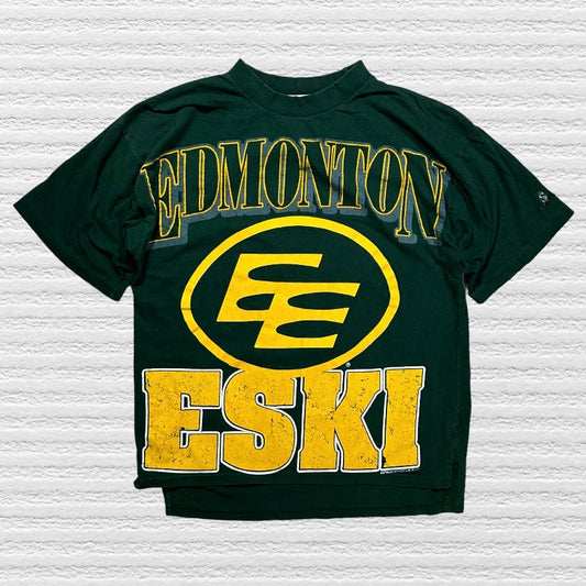 Edmonton Eskimo’s (Elks) 1993 Vintage All Over Print T-Shirt Size Large