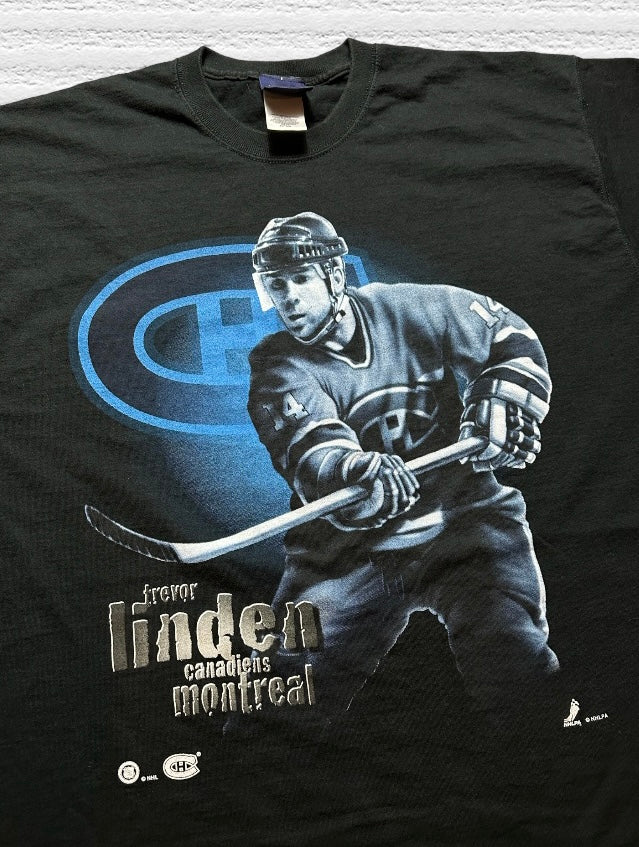 Vintage Trevor Linden Montreal Canadiens Pro Player T-Shirt (XL)