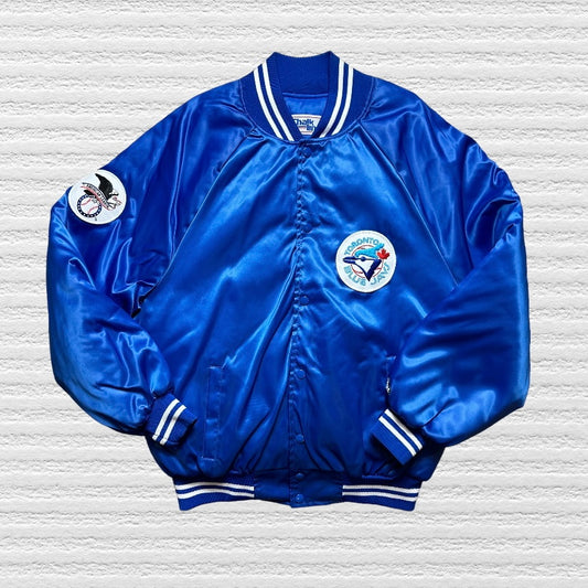 Toronto Blue Jays Vintage 90’s Satin Bomber Jacket Size Large (L)