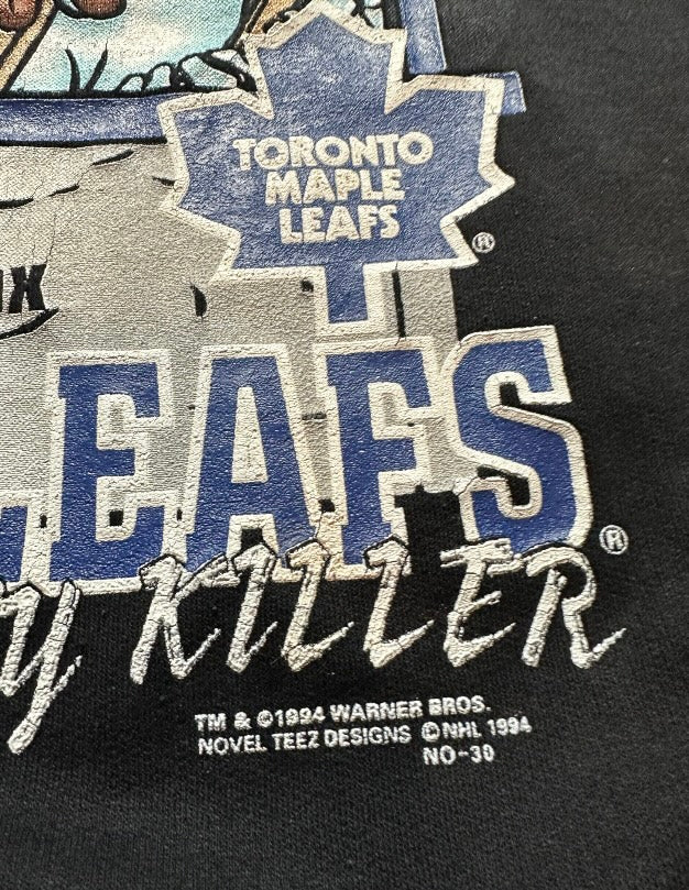 Vintage 1994 Toronto Maple Leafs Warner Bros Taz Crewneck (M)