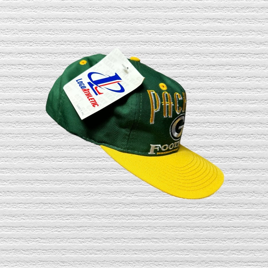 Green Bay Packers Vintage Logo Athletic SnapBack Hat (Deadstock)