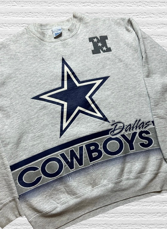 Vintage 1994 Dallas Cowboys Salem Sports 2-Sided Crewneck Sweater (L)