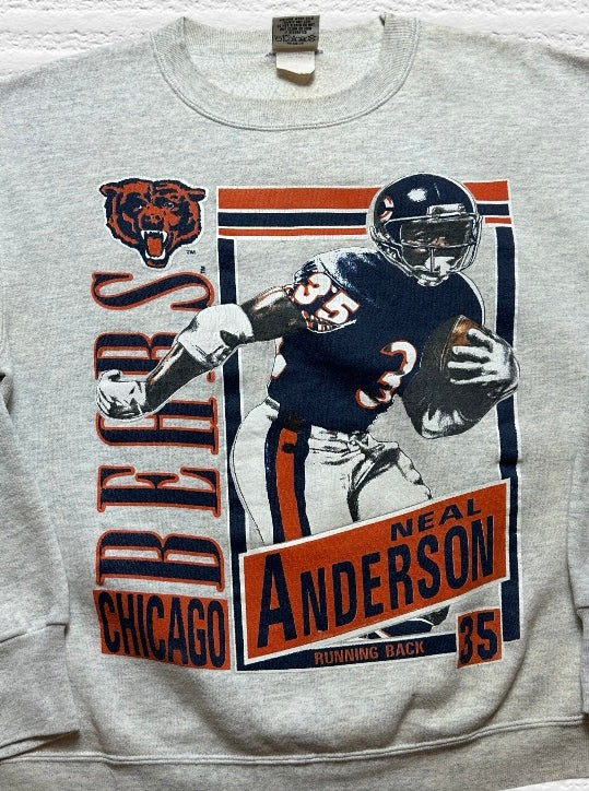 Vintage Chicago Bears Neal Anderson Nutmeg Crewneck Sweater (L)