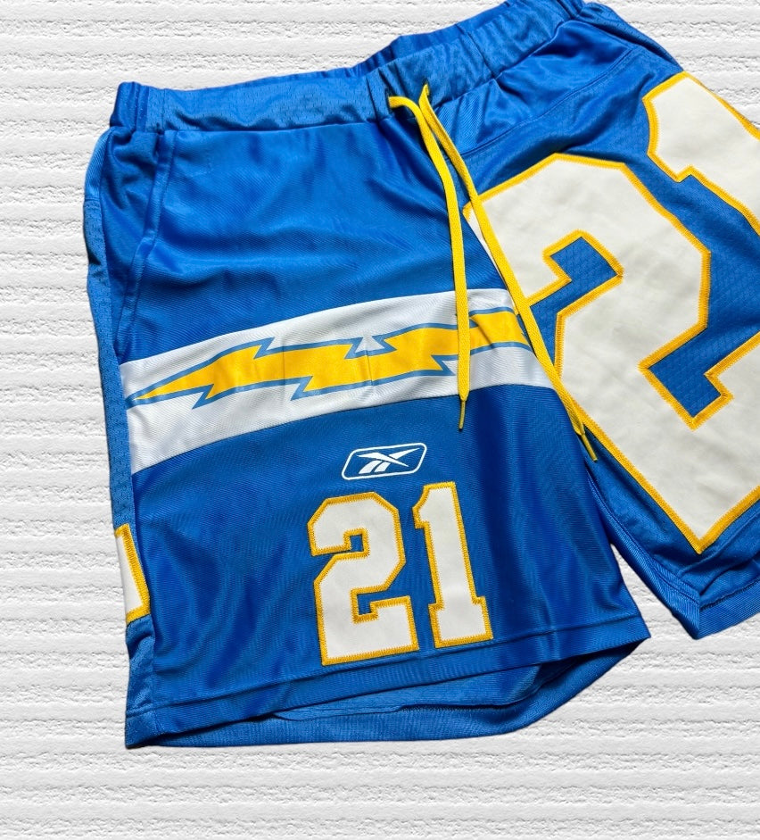 Los Angeles / San Diego Chargers Reworked Jersey Shorts Size L