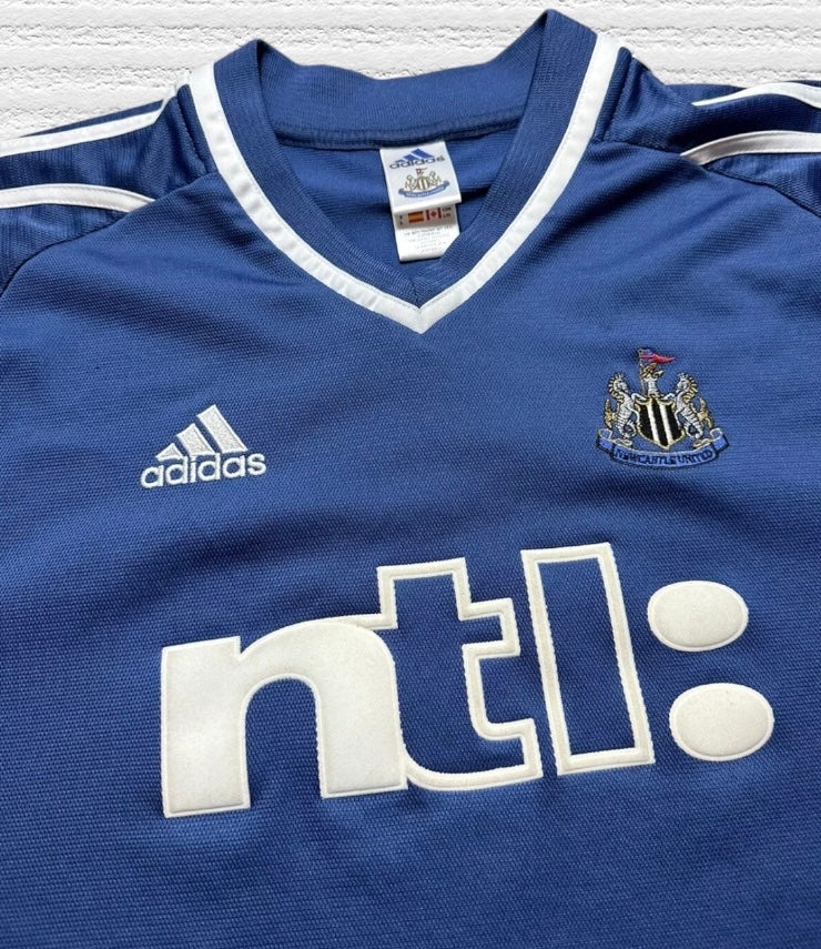 Newcastle United 2001-02 Away Soccer / Football Jersey by Adidas Size Large