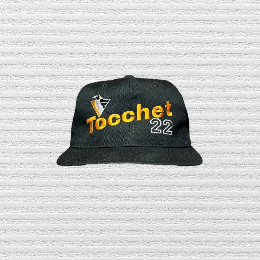 Pittsburgh Penguins Rick Tocchet Vintage 90s SnapBack Hat