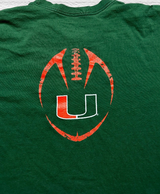 University of Miami Football Vintage Nike T-Shirt (L)