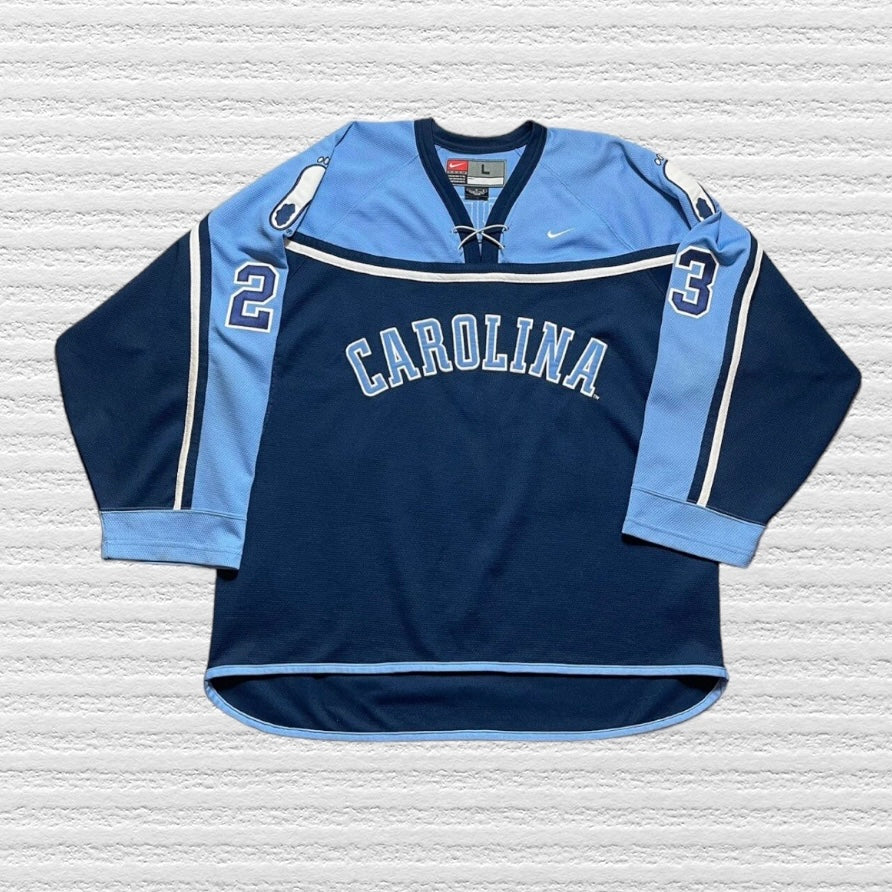 UNC Michael Jordan Nike Custom Vintage Hockey Jersey (L)