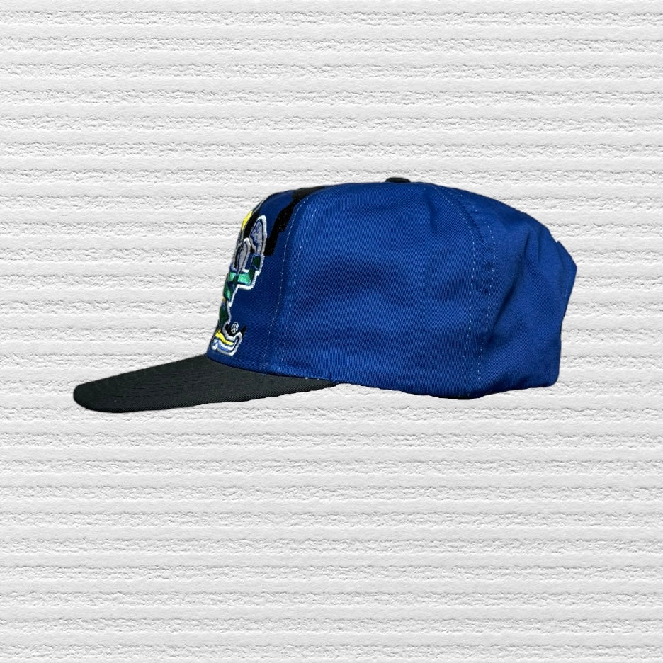 Notre Dame Vintage 90s Drew Pearson Shadow SnapBack Hat (Deadstock)