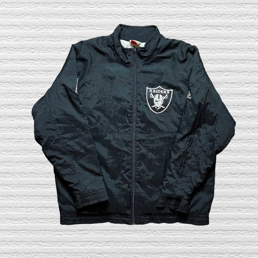 Vintage 90s Apex One Oakland Raiders Jacket (XL)