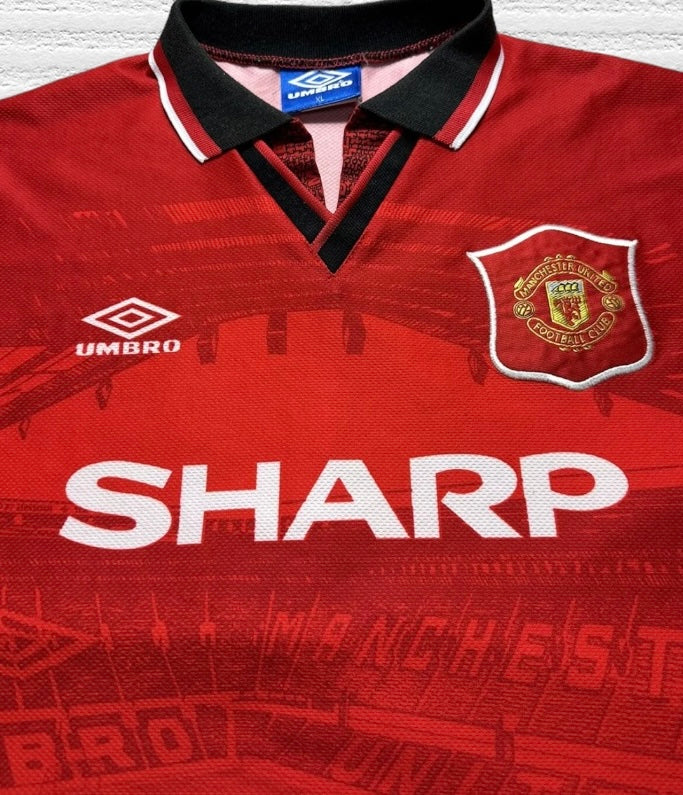 Manchester United 1994-1996 Home Soccer / Football Jersey Size XL