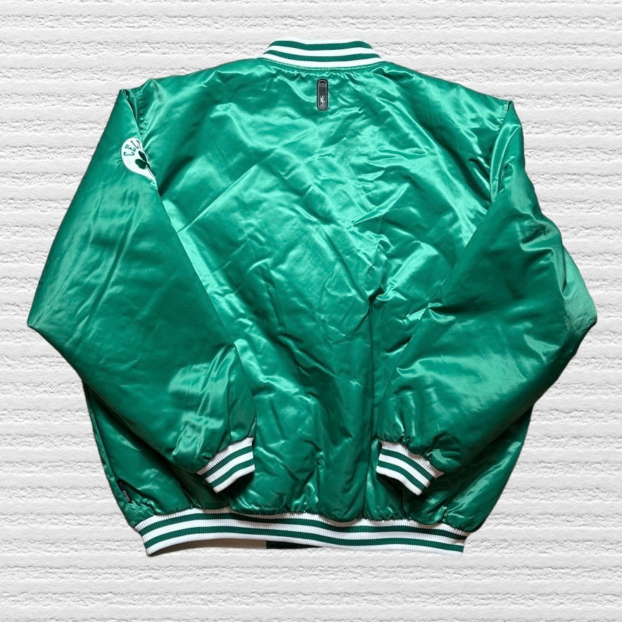 Vintage Boston Celtics Satin Bomber Jacket (XL)