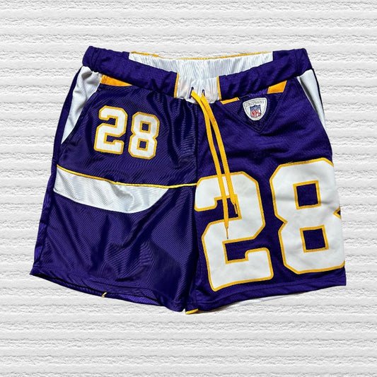 Minnesota Vikings Reworked Jersey Shorts Size XL