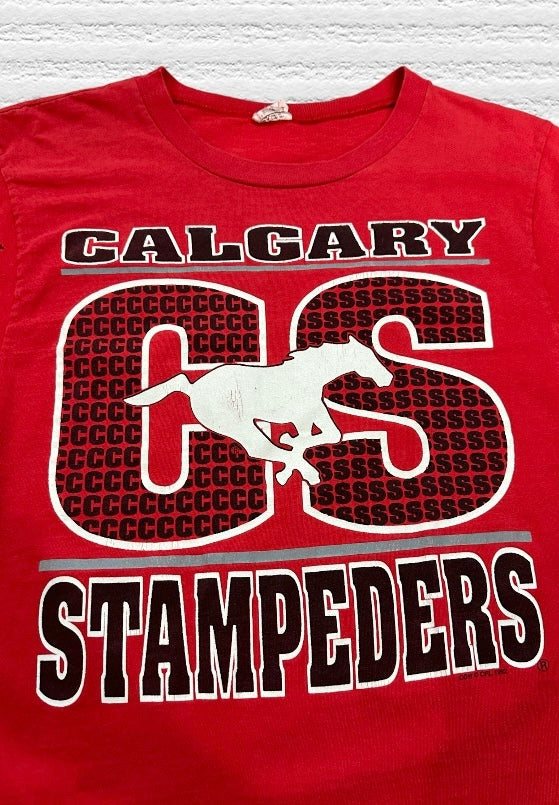 Calgary Stampeders 1992 Vintage T-Shirt Size Small