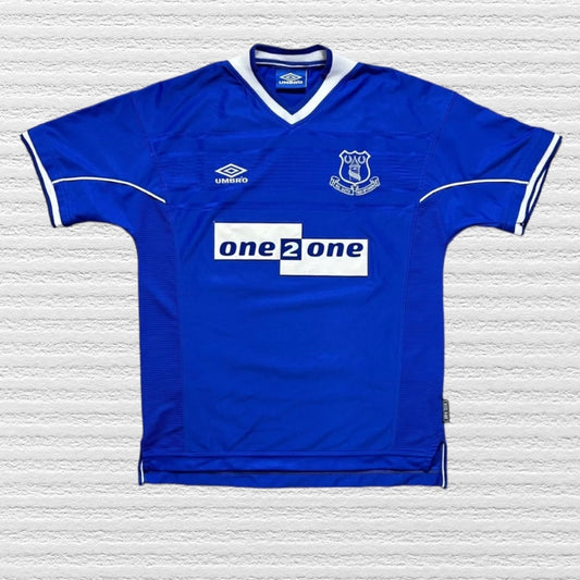 Everton 1999-2000 Home Soccer/Football Jersey by Umbro Size Medium