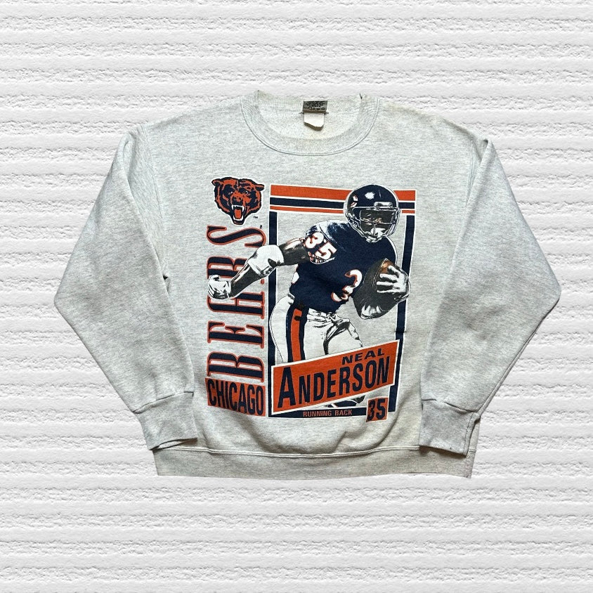 Vintage Chicago Bears Neal Anderson Nutmeg Crewneck Sweater (L)