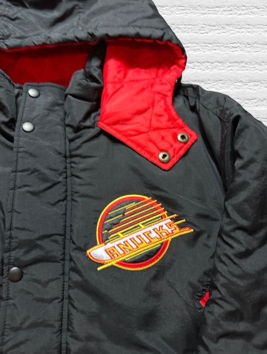 Vintage Vancouver Canucks Chalk Line Puffer Jacket (L)