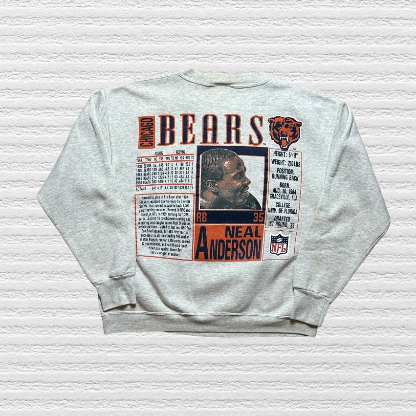 Vintage Chicago Bears Neal Anderson Nutmeg Crewneck Sweater (L)