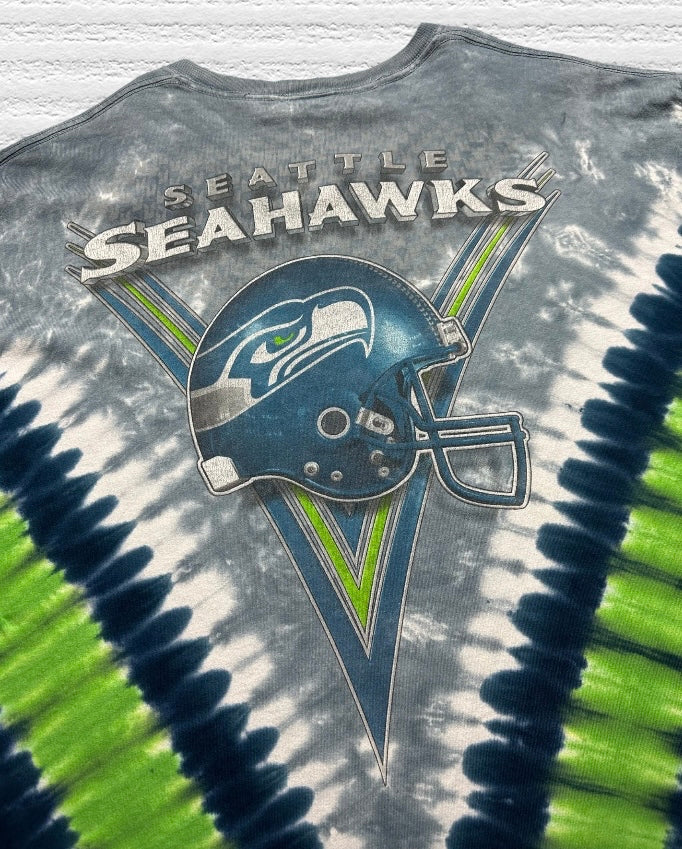 Vintage Seattle Seahawks Tie Dye T-Shirt (XL)