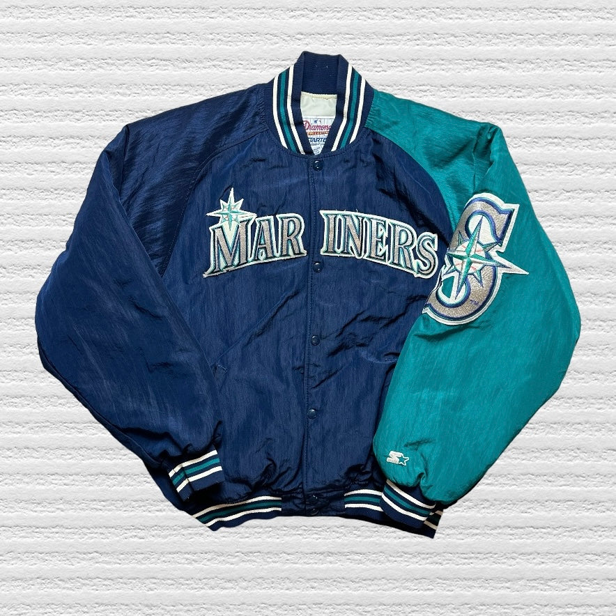 Seattle Mariners Vintage Starter Diamond Collection Jacket Size (XL) [B]