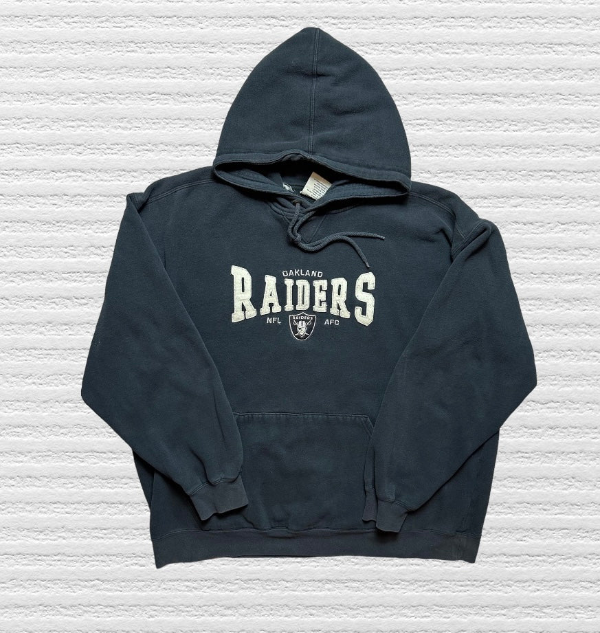 Vintage 90s Oakland Raiders Hoodie by Lee Sport (XL)