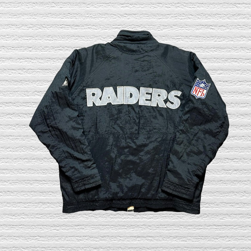 Vintage 90s Apex One Oakland Raiders Jacket (XL)