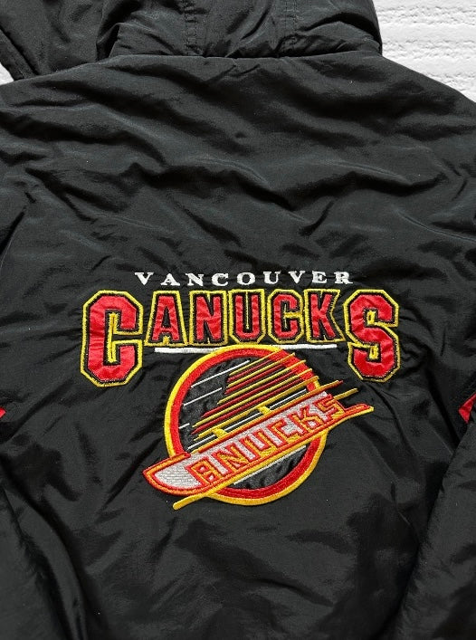 Vintage Vancouver Canucks Chalk Line Puffer Jacket (L)