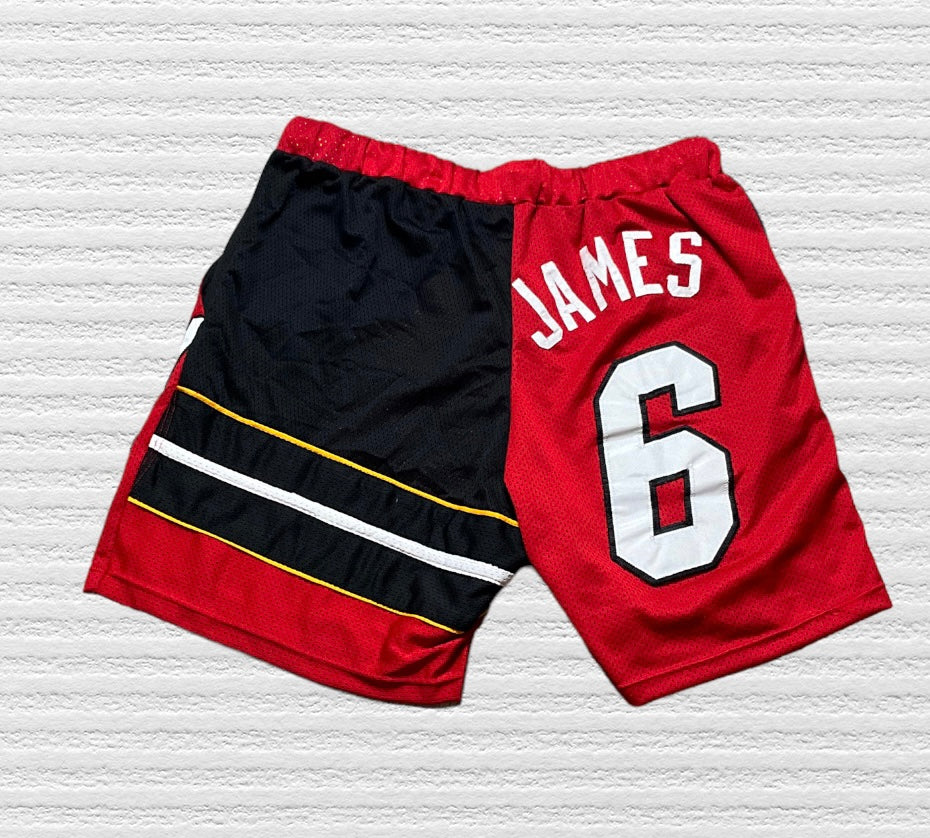 Reworked Lebron James Miami Heat Jersey Shorts (XL)