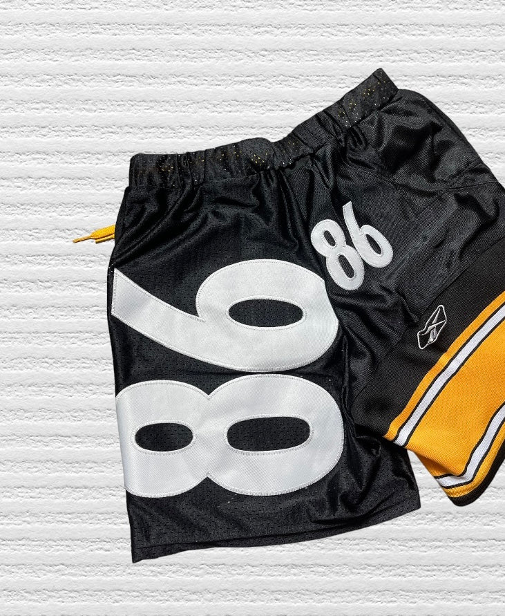 Reworked Pittsburgh Steelers Jersey Shorts (L)