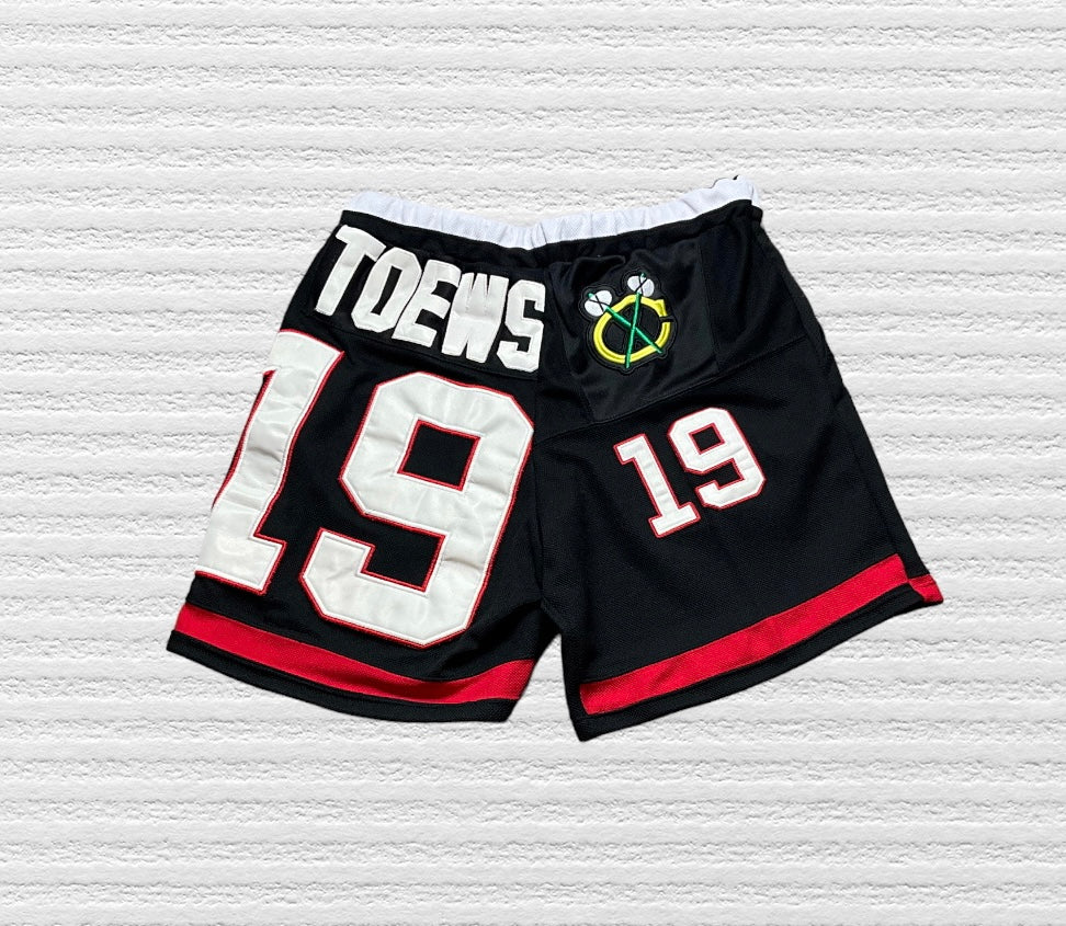 Reworked Chicago Blackhawks Toews Jersey Shorts (XL)