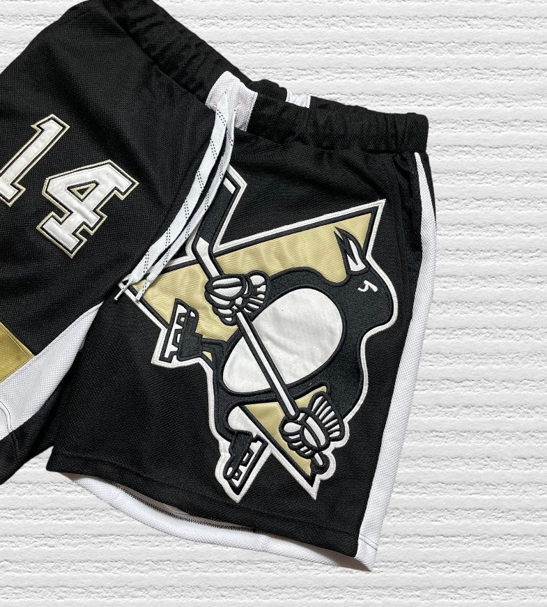 Reworked Pittsburgh Penguins Jersey Shorts (XL)