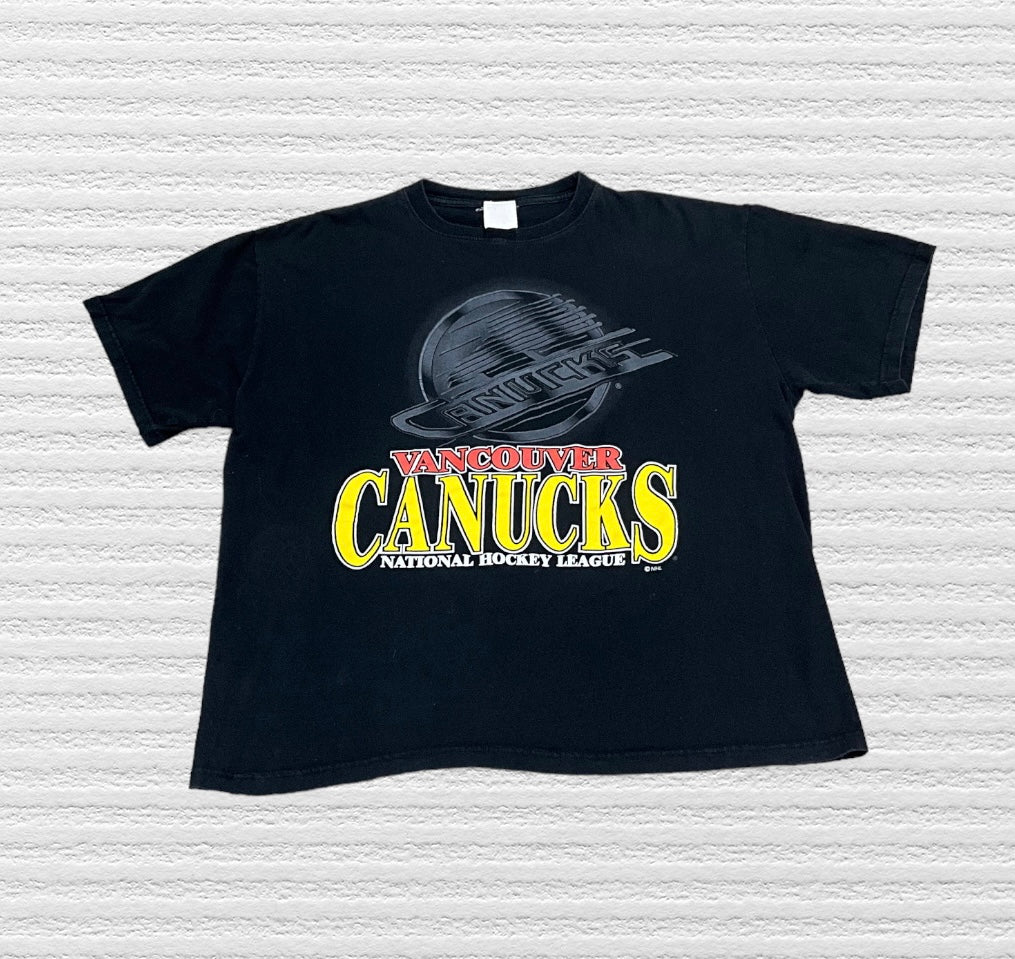 Vintage Vancouver Canucks 90s Tee Boxy Fit (L)