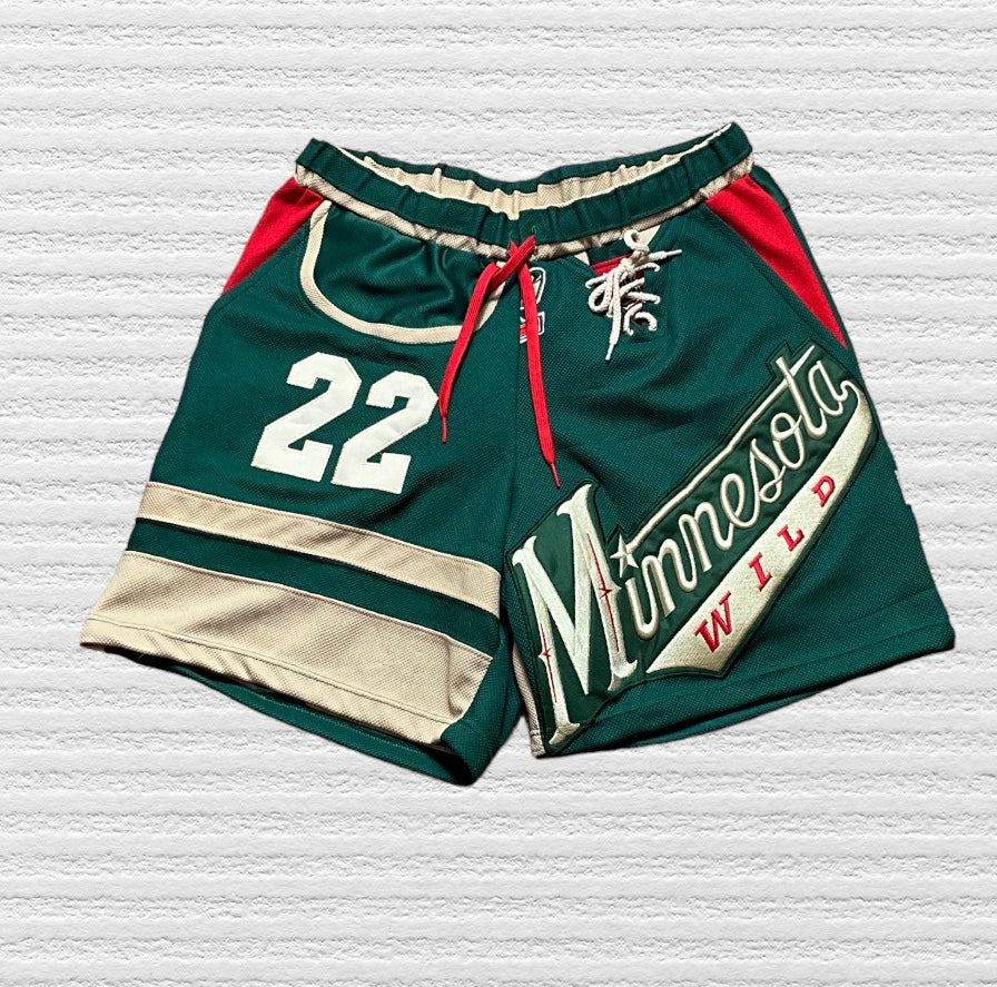 Reworked Minnesota Wild Jersey Shorts (L)