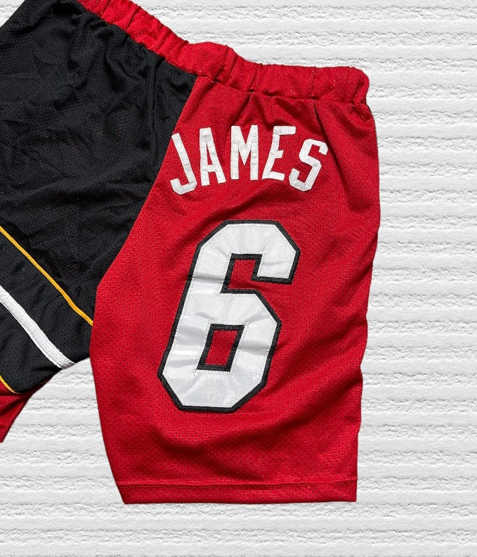 Reworked Lebron James Miami Heat Jersey Shorts (XL)