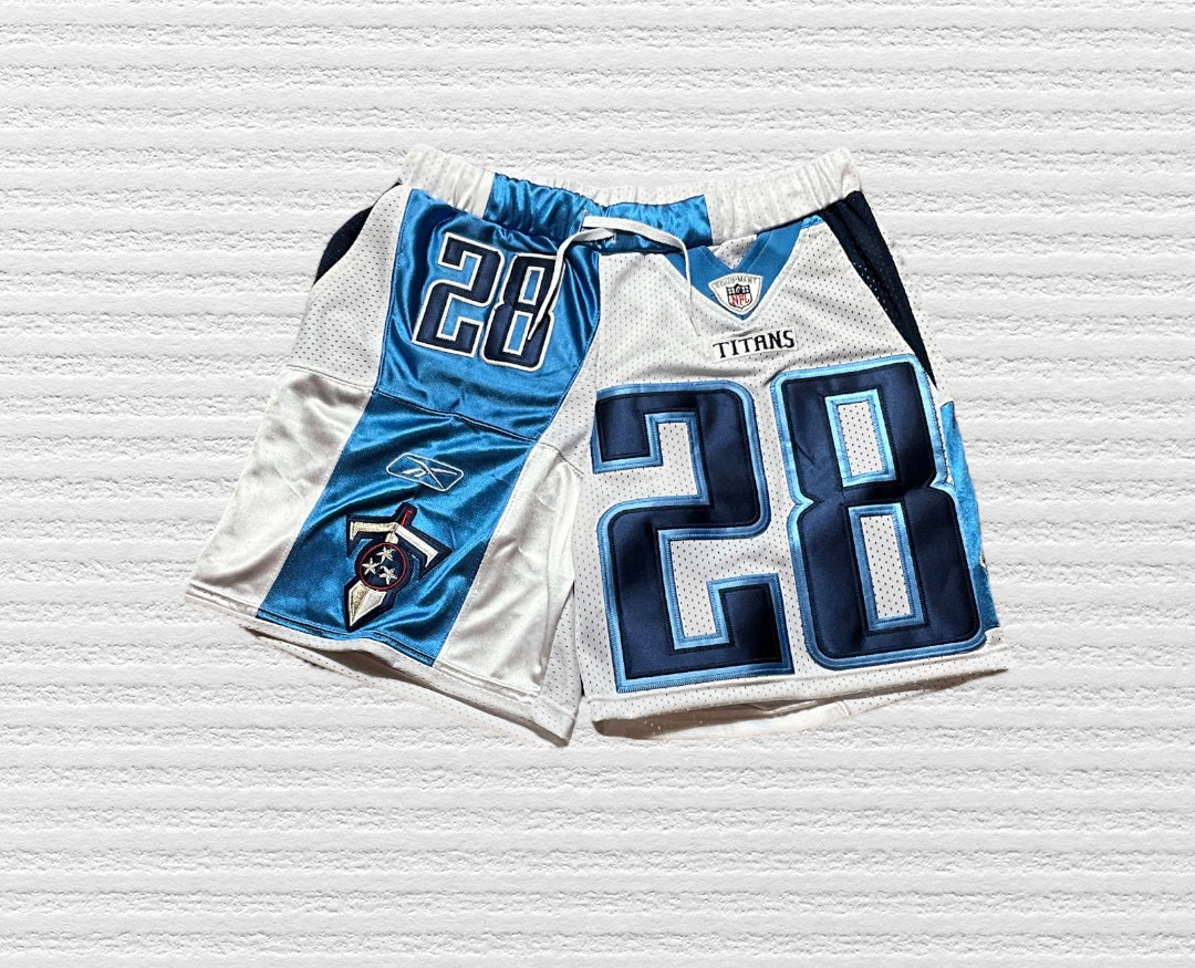 Reworked Tennessee Titans Jersey Shorts (L)