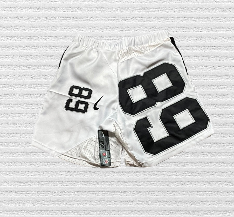 Reworked Los Angeles Raiders Jersey Shorts (L)