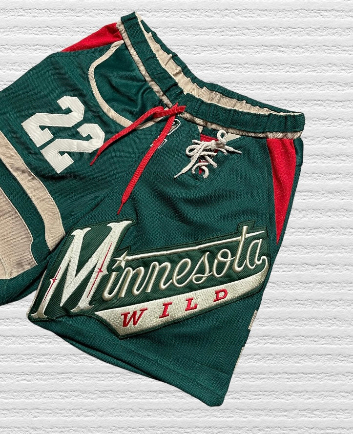 Reworked Minnesota Wild Jersey Shorts (L)