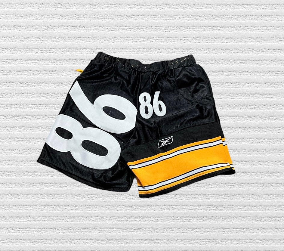 Reworked Pittsburgh Steelers Jersey Shorts (L)