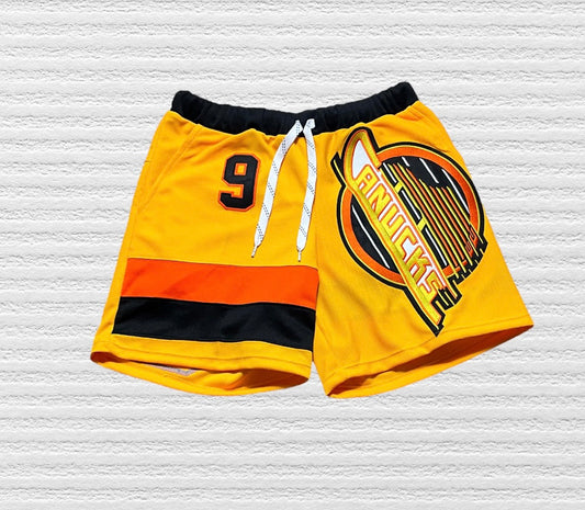 Reworked Vintage Vancouver Canucks Jersey Shorts (XL)