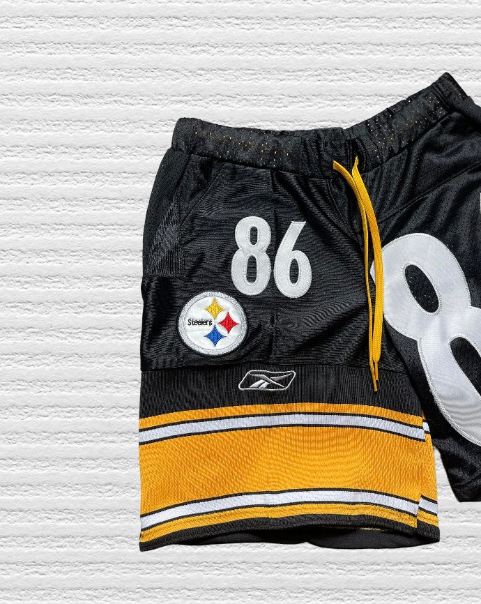 Reworked Pittsburgh Steelers Jersey Shorts (L)