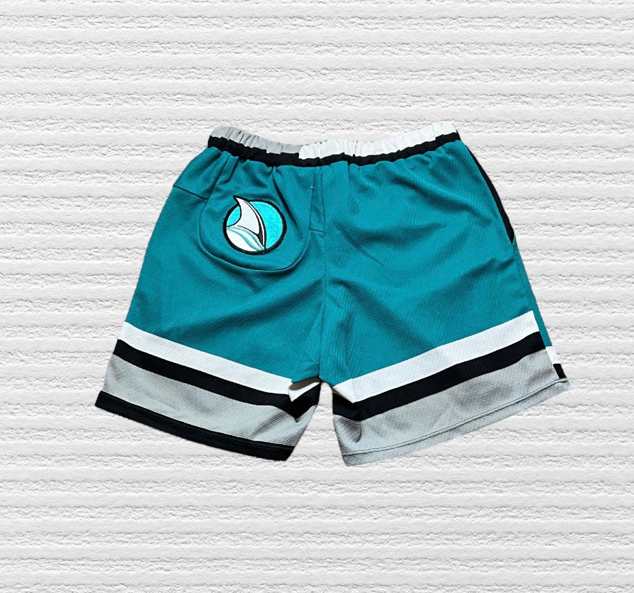 Reworked Vintage San Jose Sharks Jersey Shorts (L)