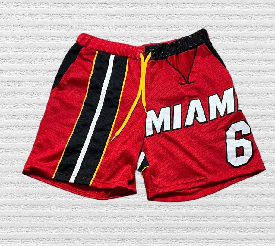 Reworked Lebron James Miami Heat Jersey Shorts (XL)