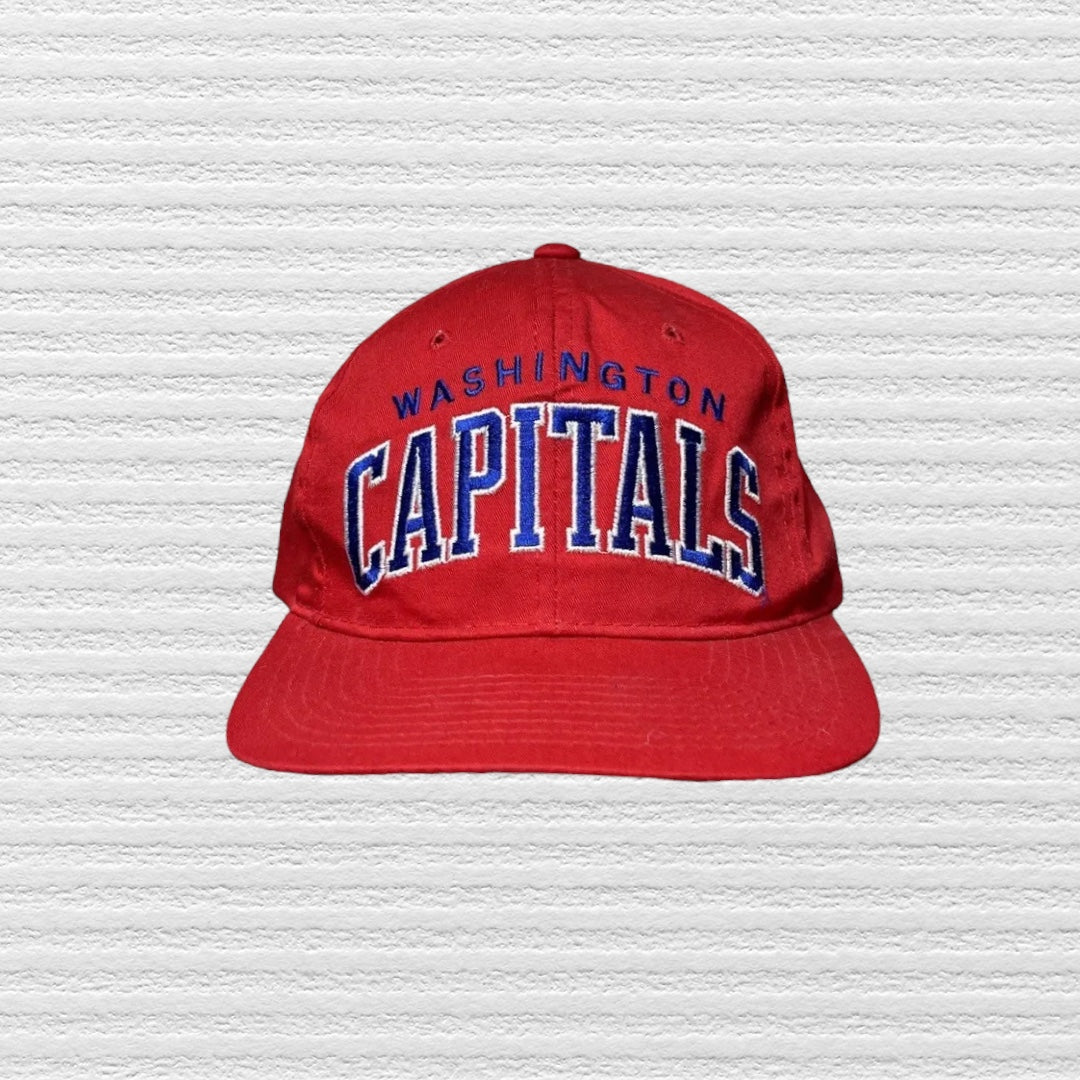 Vintage 90s Washington Capitals Arch Logo Snapback